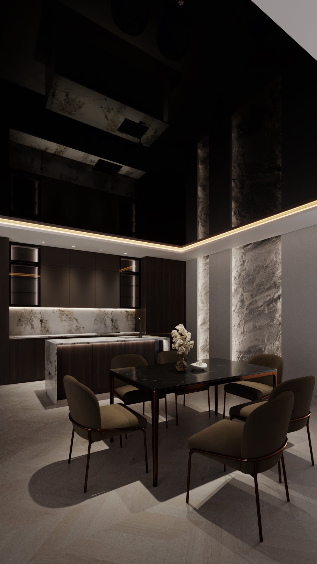 HIGH GLOSS REFLECTIVE CEILING
