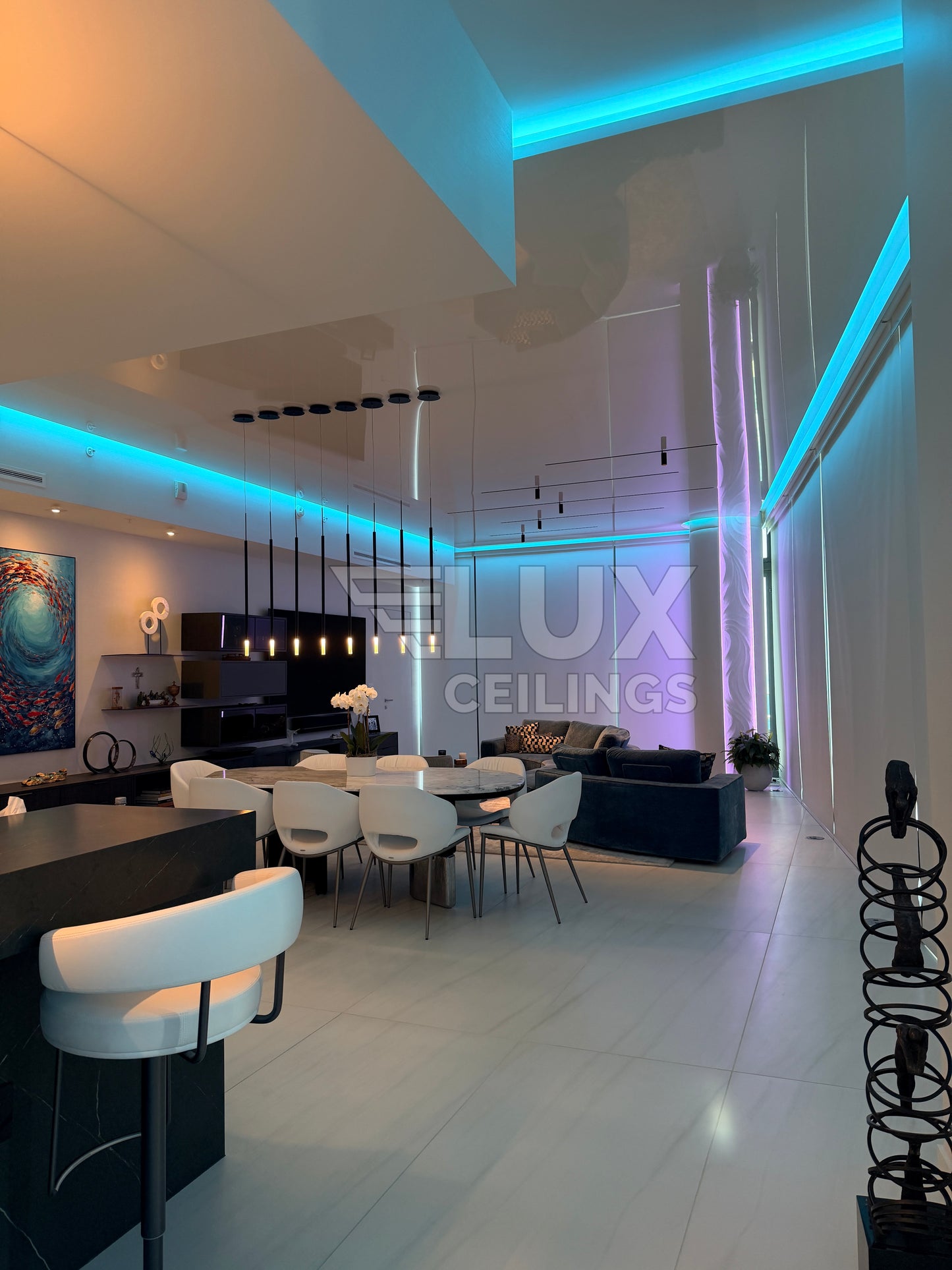 HIGH GLOSS REFLECTIVE CEILING